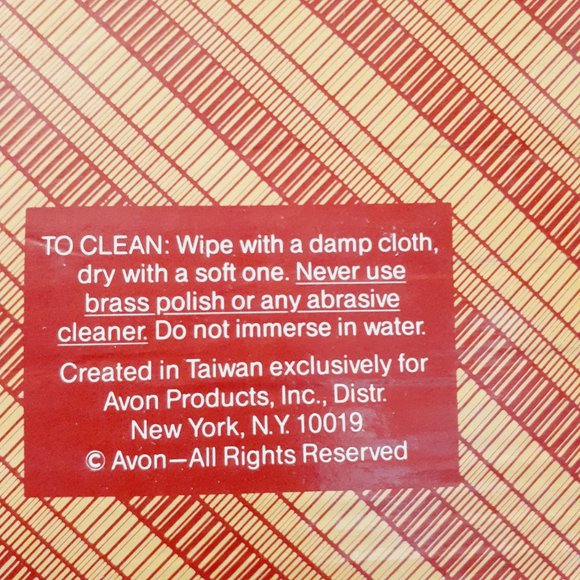 Vintage Avon Brass, Footed Trivet & Wall Hanging "JOY" with Christmas Holly - Picture 5 of 9